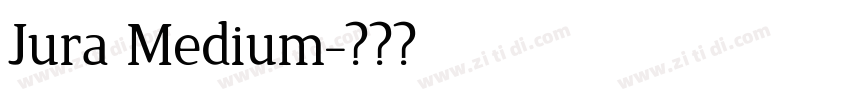 Jura Medium字体转换